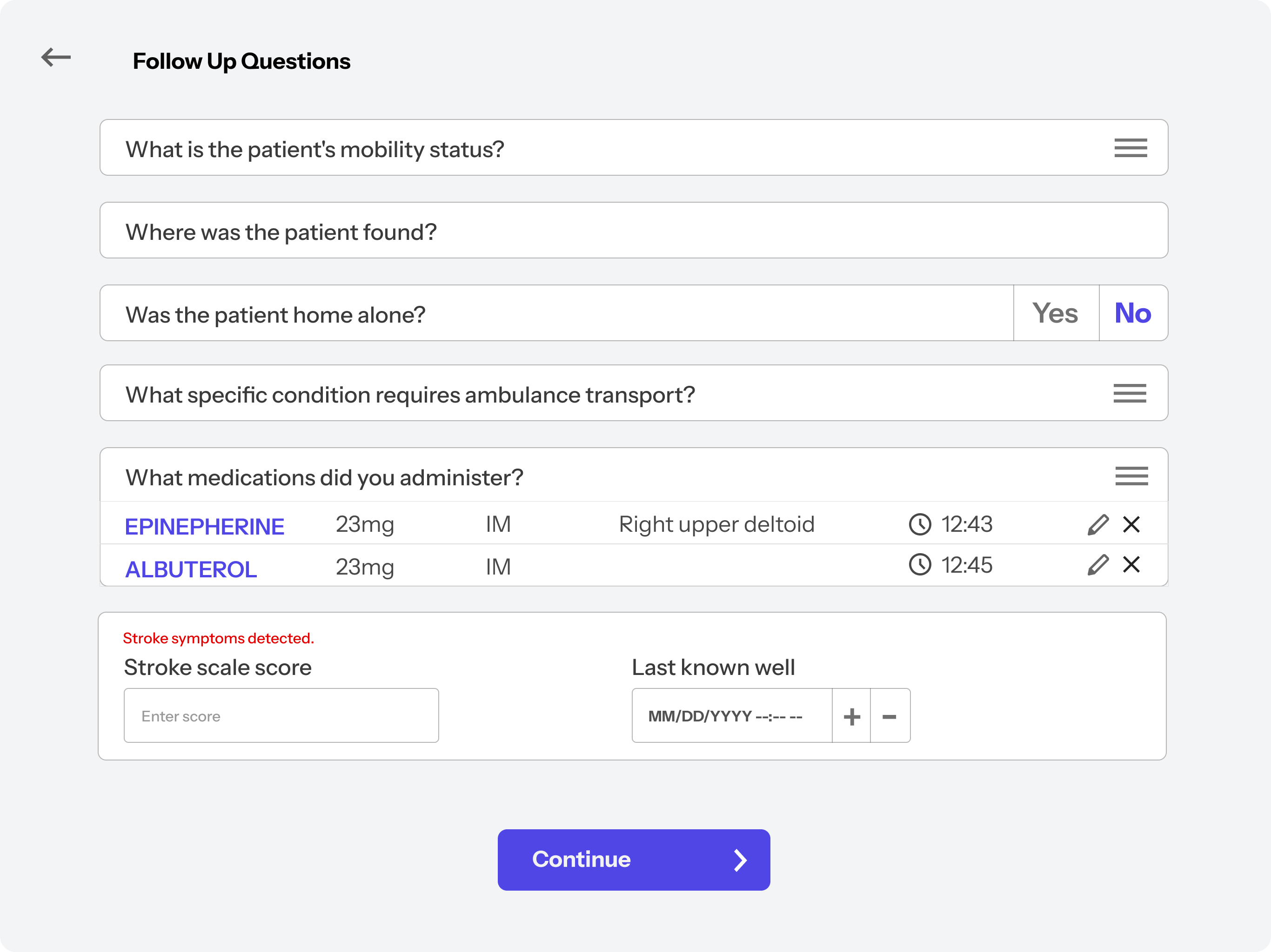 CareSwift User Interface